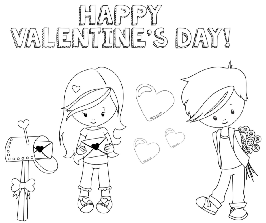 Valentines Coloring Pages 922x774 Valentines Coloring Pages
