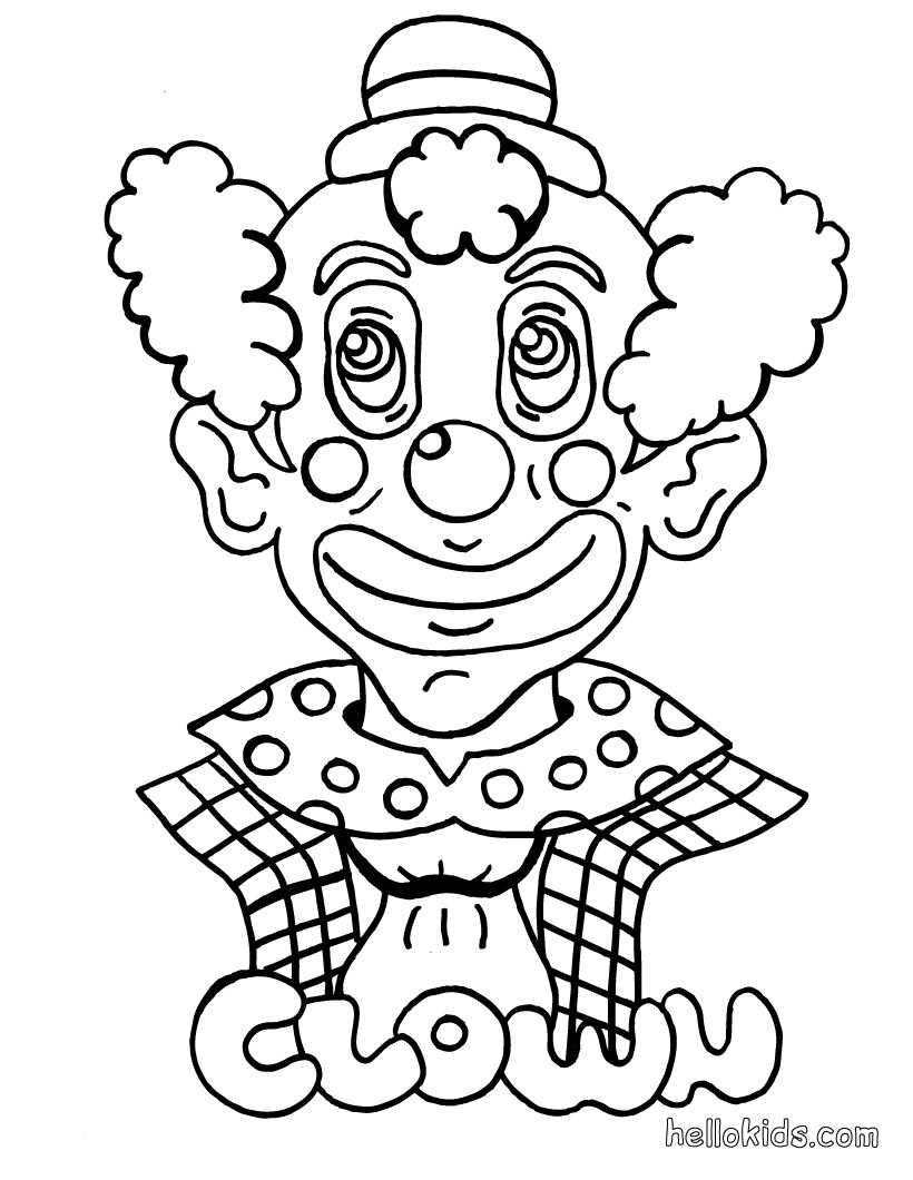 Happy Clown Coloring Pages Hellokids Com With Page 820x1060 Happy Clown Coloring Pages Hellokids Com With Page