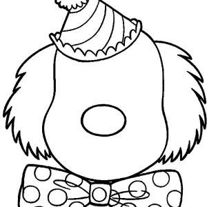 Happy Clown Face Coloring Pages Brownie Ideas 300x300 Happy Clown Face Coloring Pages Brownie Ideas