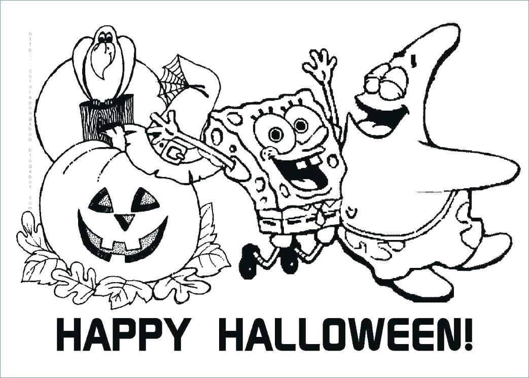 Happy Halloween Coloring Page Vanda 1043x745 Happy Halloween Coloring Page Vanda