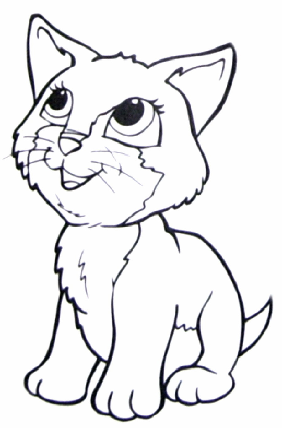 900x1364 Happy Cats Coloring Page Cat And Dog Pages