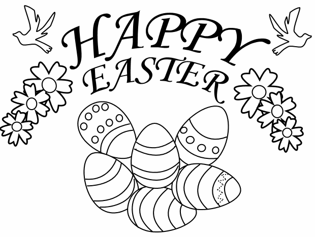 Happy Easter Coloring Page Amp Coloring Book 620x467 Happy Easter Coloring Page Amp Coloring Book