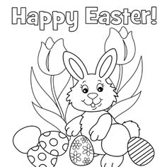 Easter Bunny Coloring Pages Bluebonkers 236x236 Easter Bunny Coloring Pages Bluebonkers