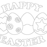 Happy Easter Coloring Pages To Print