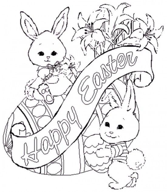 550x634 Print Happy Easter Coloring Pages Picture 1 550x634 Picture