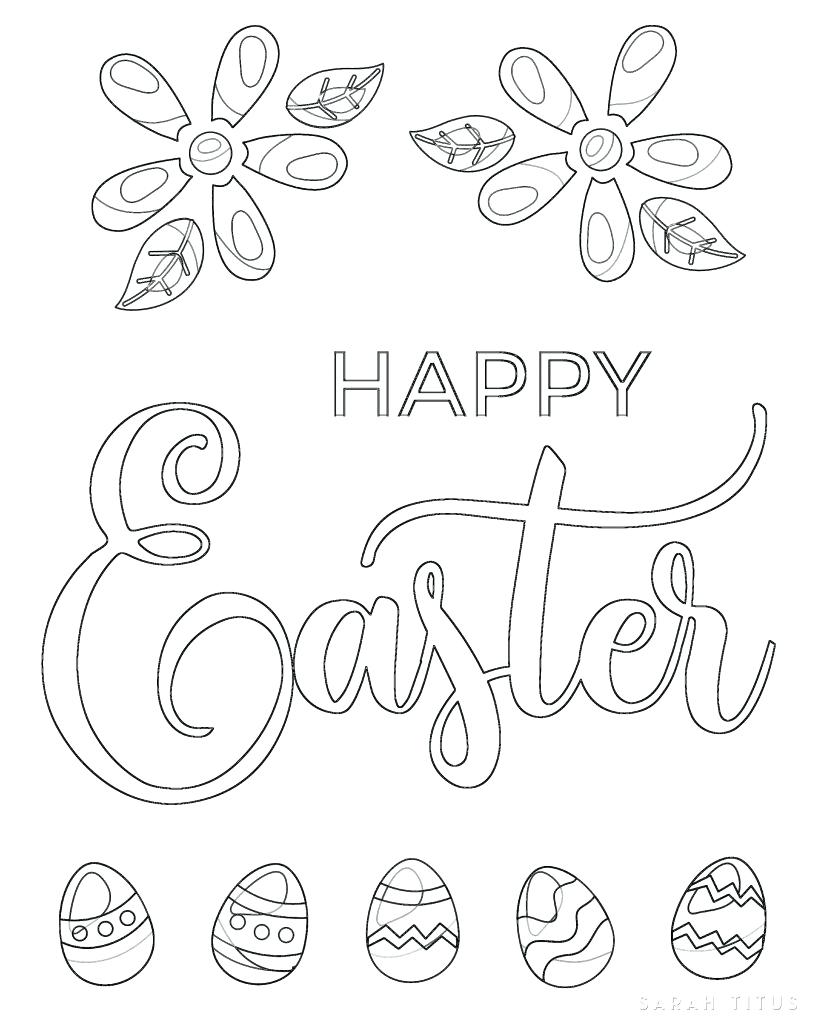 819x1024 Coloring Pages ~ Happy Easter Coloring Pages Free Printable Sheets