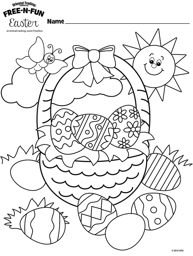 Free Easter Coloring Pages 640x849 Free Easter Coloring Pages