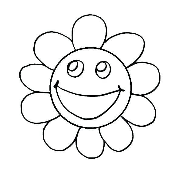 600x600 Face Coloring Pages Happy Face For Coloring Smiley Face Coloring
