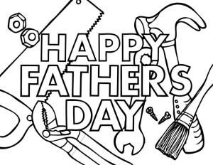 Happy Fathers Day Coloring Page (Kids Activity) Father's Day 300x232 Happy Fathers Day Coloring Page (Kids Activity) Father's Day