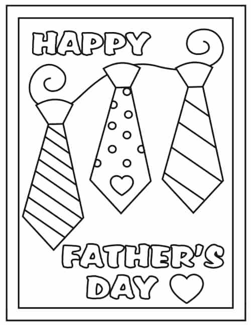 500x649 Happy Fathers Day Coloring Pages Printable Fathers Day Cards