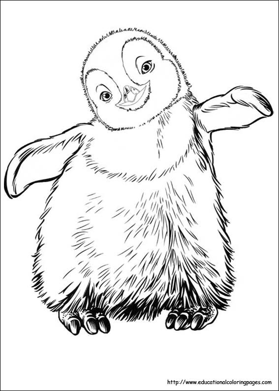 Happy Feet Coloring Pages 567x794 Happy Feet Coloring Pages