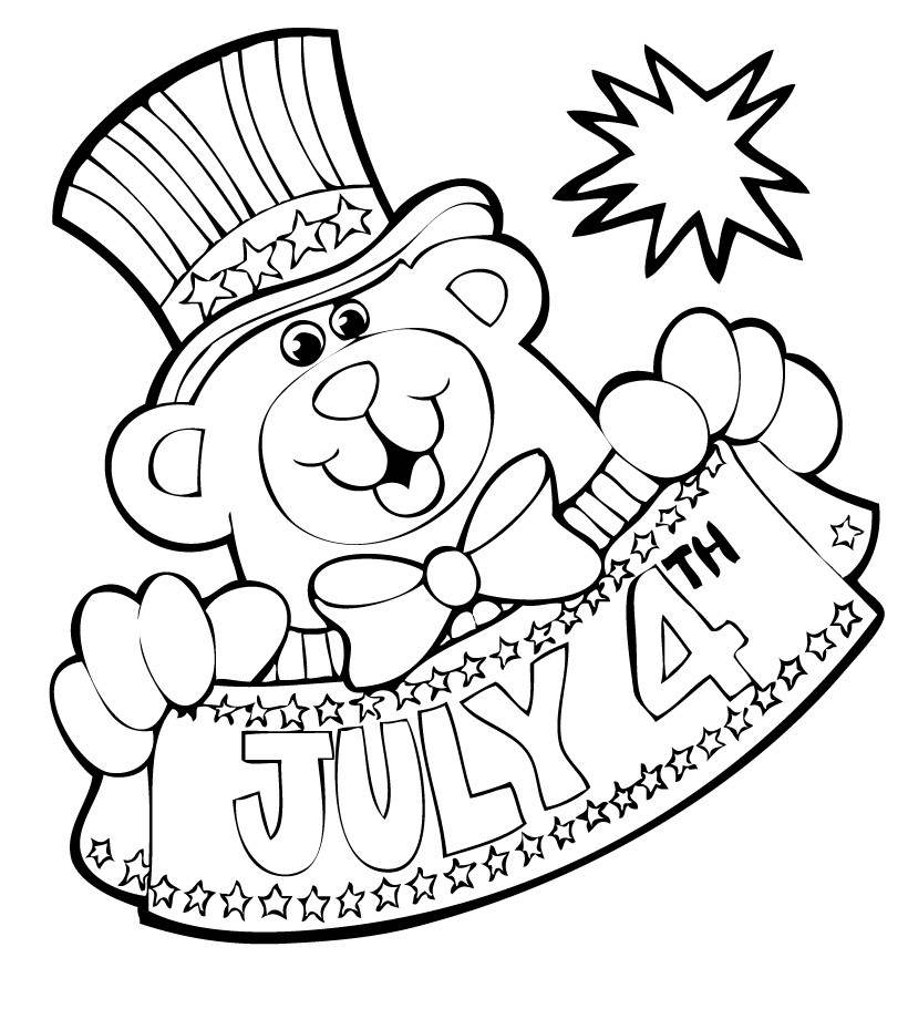 4th Of July Coloring Pages 820x911 4th Of July Coloring Pages