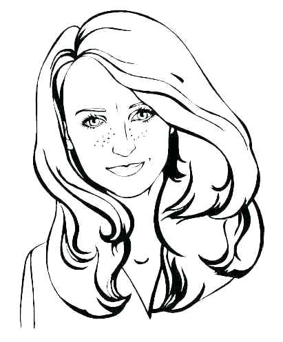 Happy Face Coloring Page Girl Face Coloring Page Face Coloring 411x497 Happy Face Coloring Page Girl Face Coloring Page Face Coloring
