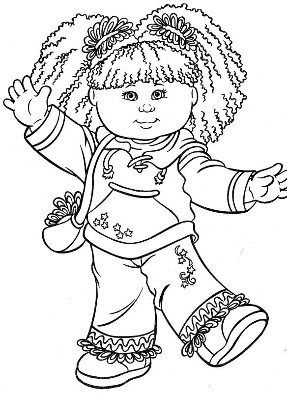 Happy 2014 Kid Girl Coloring Pages For Girls Printing 584x800 Happy 2014 Kid Girl Coloring Pages For Girls Printing