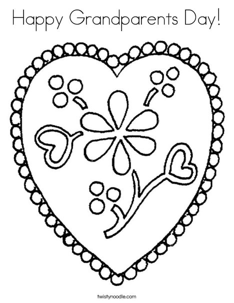 Happy Grandparents Day Coloring Page 468x605 Happy Grandparents Day Coloring Page
