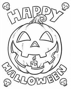 Happy Halloween Coloring Pages