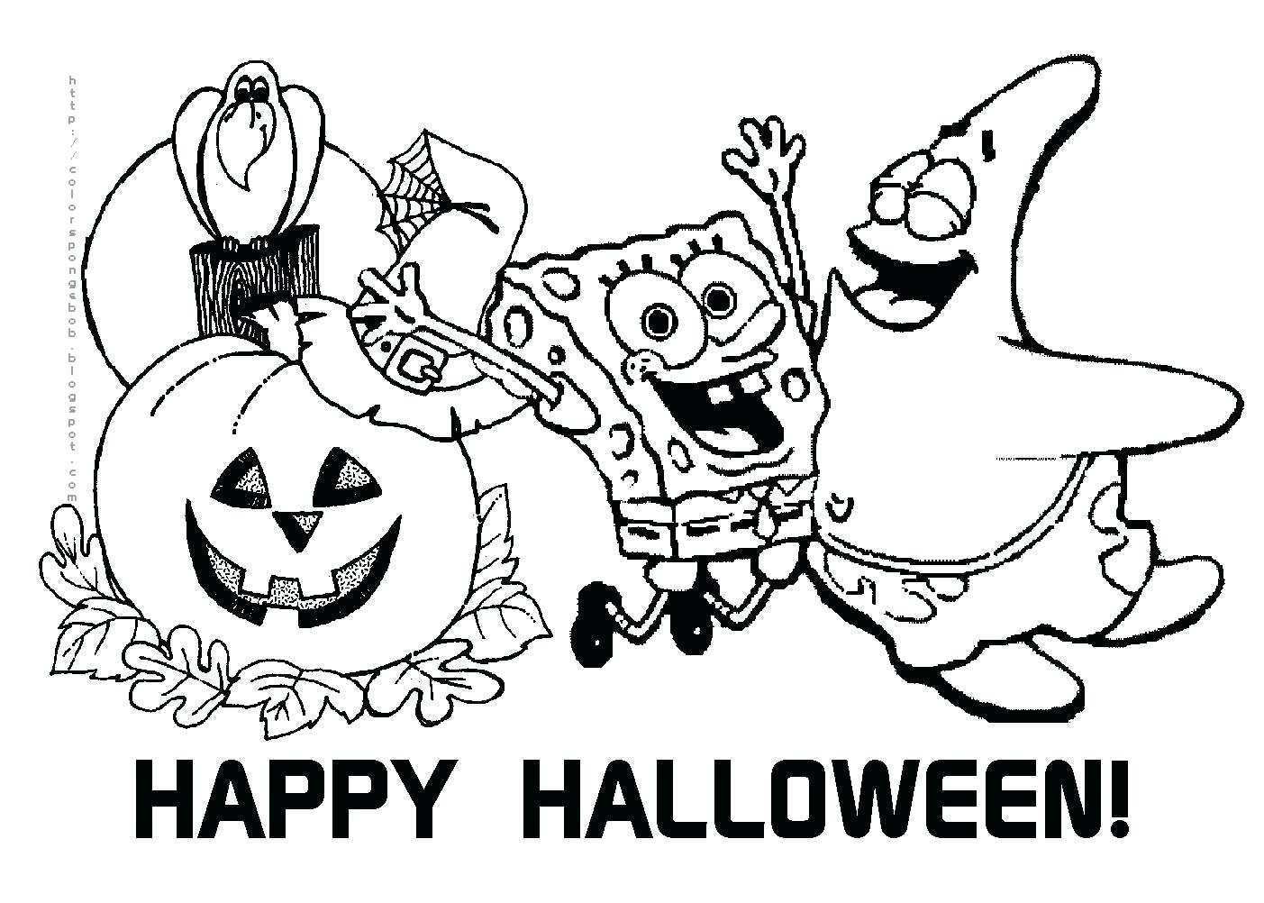 Happy Halloween Coloring Pages Printable Image To Print Archives 1403x1002 Happy Halloween Coloring Pages Printable Image To Print Archives