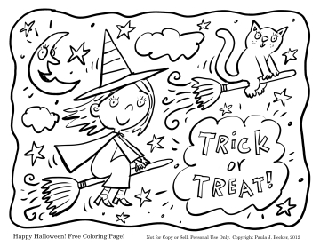Happy October Coloring Page 360x278 Happy October Coloring Page