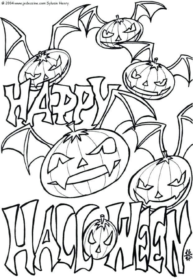 Happy Halloween Coloring Pages 621x900 Happy Halloween Coloring Pages