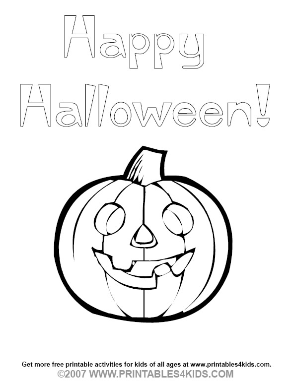 Happy Halloween Coloring Pumpkin Printables For Kids Free Word 590x768 Happy Halloween Coloring Pumpkin Printables For Kids Free Word