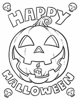 Happy Halloween Printable Coloring Pages Happy Halloween Coloring 309x390 Happy Halloween Printable Coloring Pages Happy Halloween Coloring