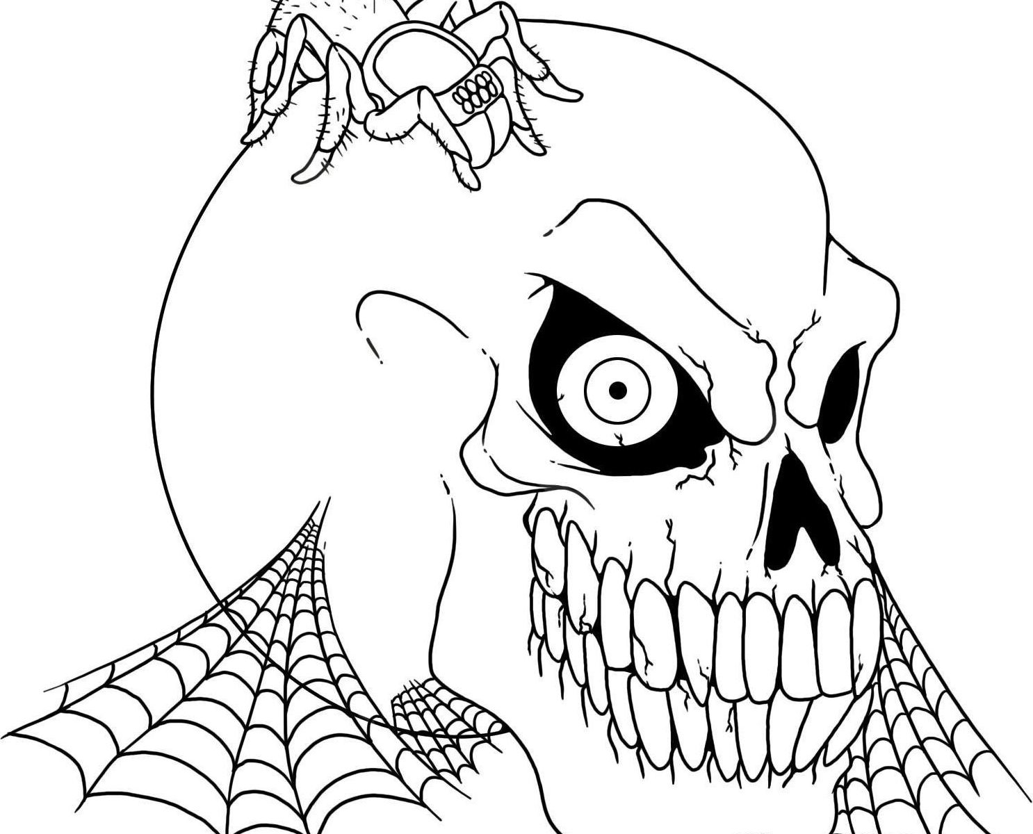 Halloween Printable Coloring Pages Happy Pictures Creepy 1486x1200 Halloween Printable Coloring Pages Happy Pictures Creepy
