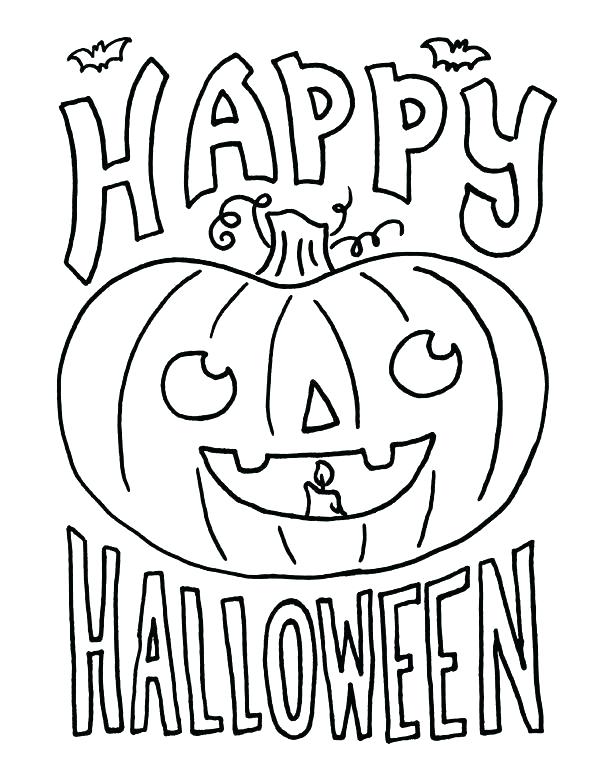 600x776 Cute Halloween Pumpkin Coloring Pages Happy For Kids More Pumpkins