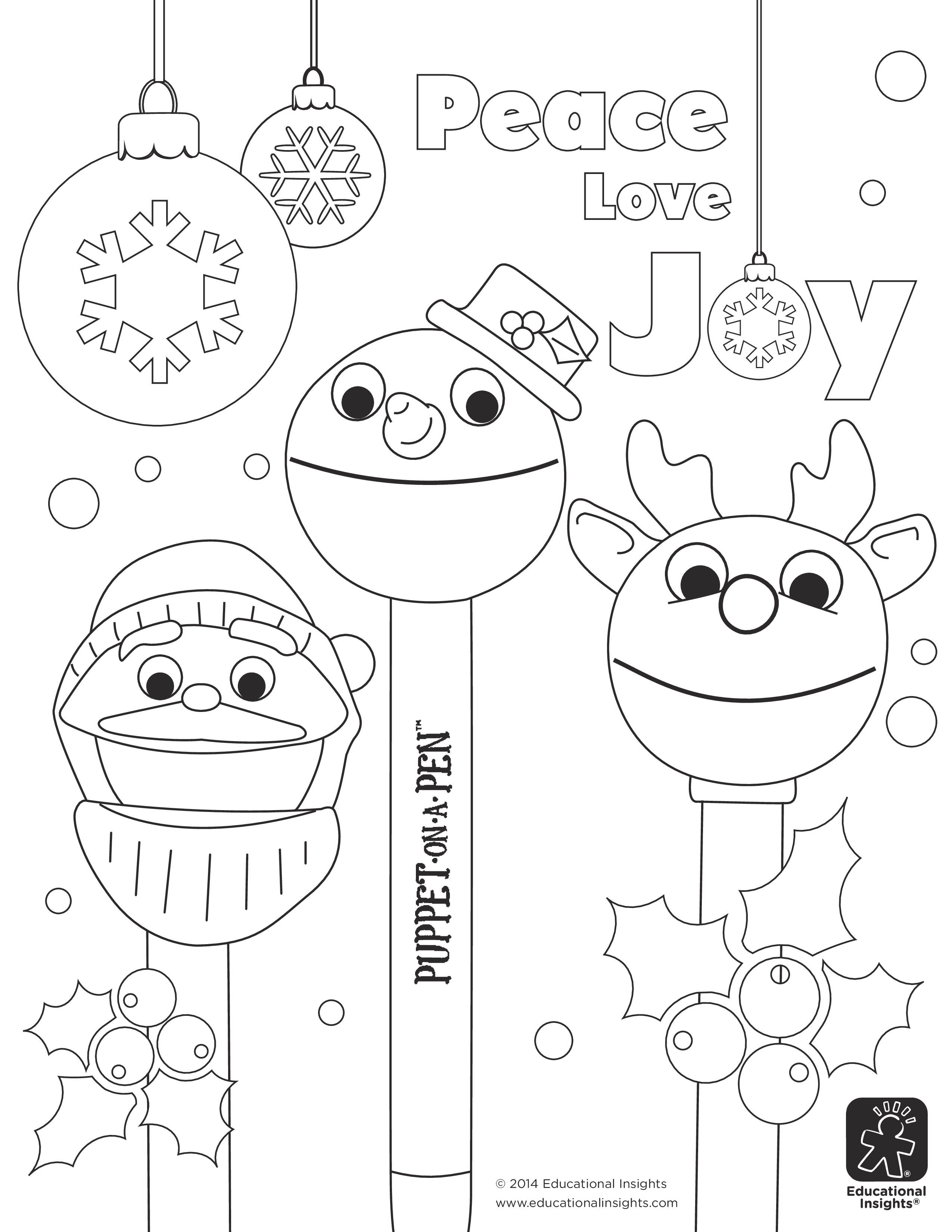 2550x3300 Free Happy Holiday Coloring Pages! Beyond The Toy Chest