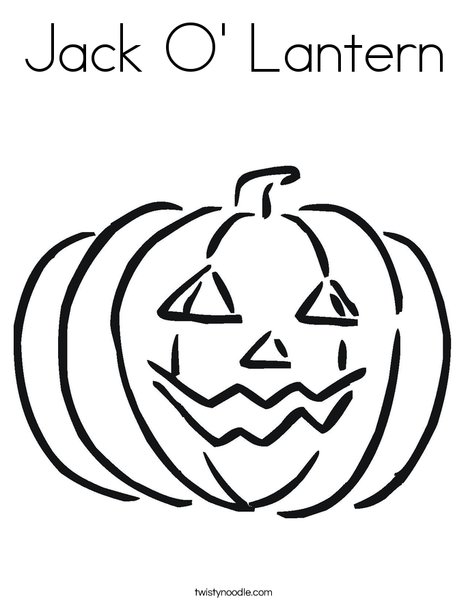 468x605 Jack O' Lantern Coloring Page