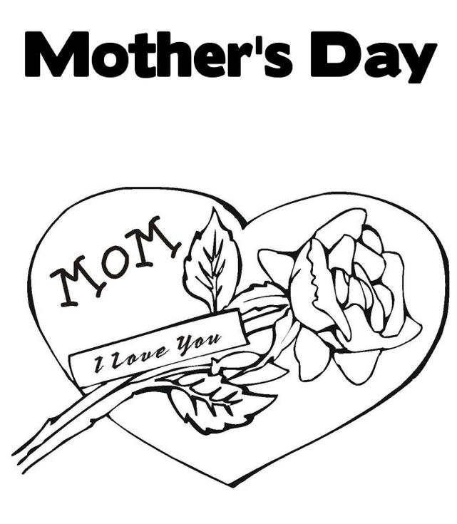 641x735 Happy Mother's Day Coloring Page Amp Coloring Book