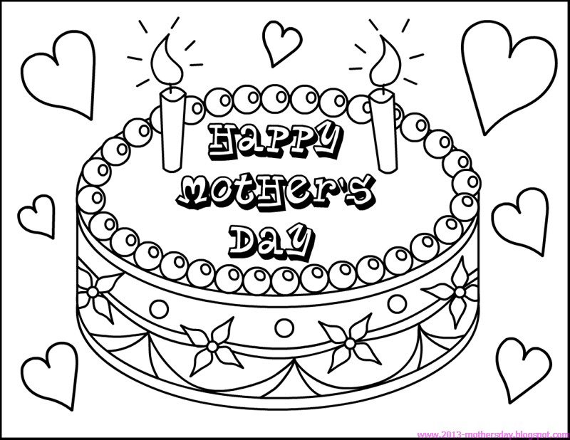 800x618 Happy Mother's Day Coloring Pages