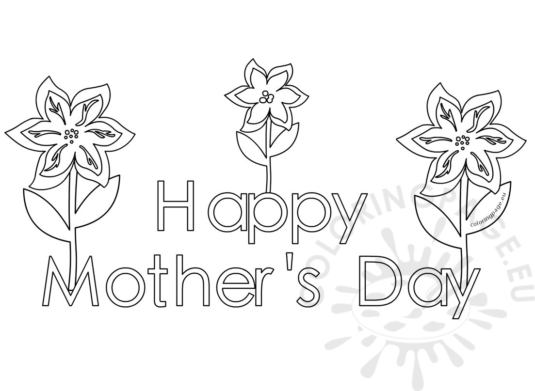 1103x807 Happy Mothers Day Coloring Pages For Kids Coloring Page