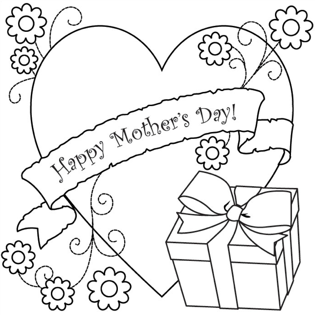 644x644 Mother's Day Coloring Page Gift Amp Coloring Book