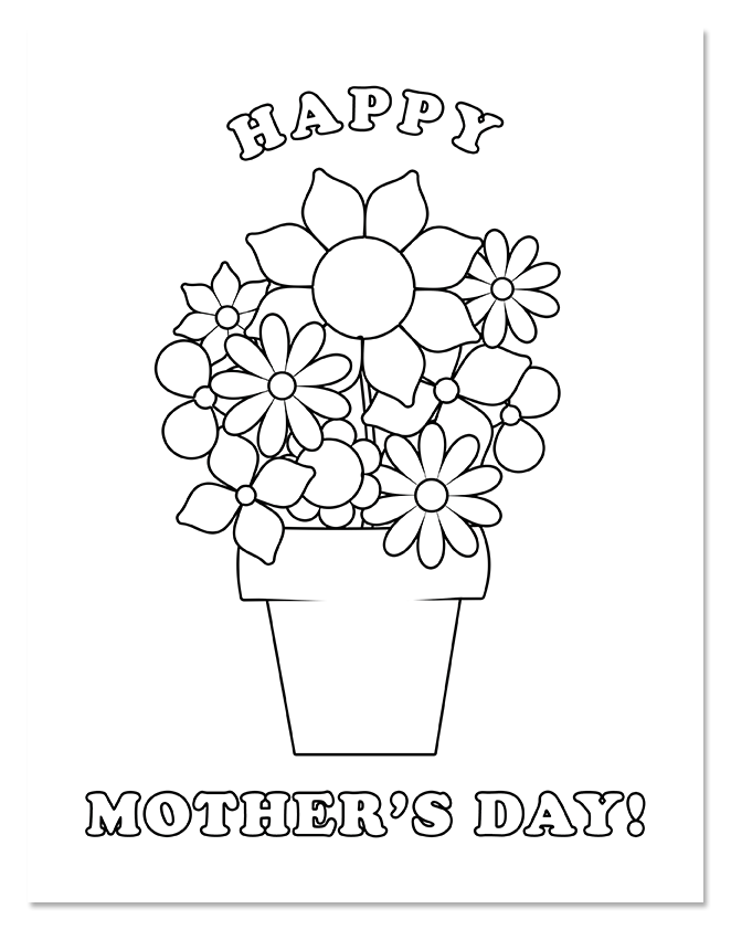 662x842 Shine Daily Happy Mother's Day Coloring Page 95.1 Shine Fm
