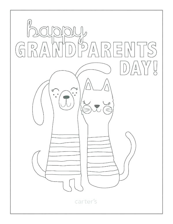 600x776 Happy Grandparents Day Coloring Pages Grandparents Day Coloring