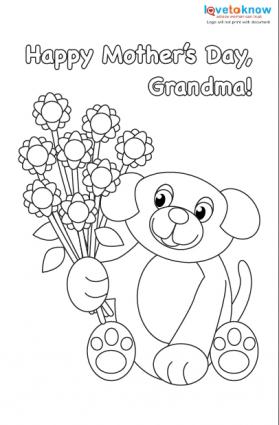 279x425 Mother's Day Cards For Kids To Color