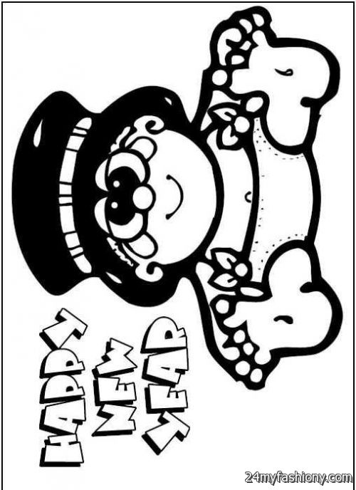 500x688 Happy New Year Hat Coloring Pages Images 2016 2017 B2b Fashion