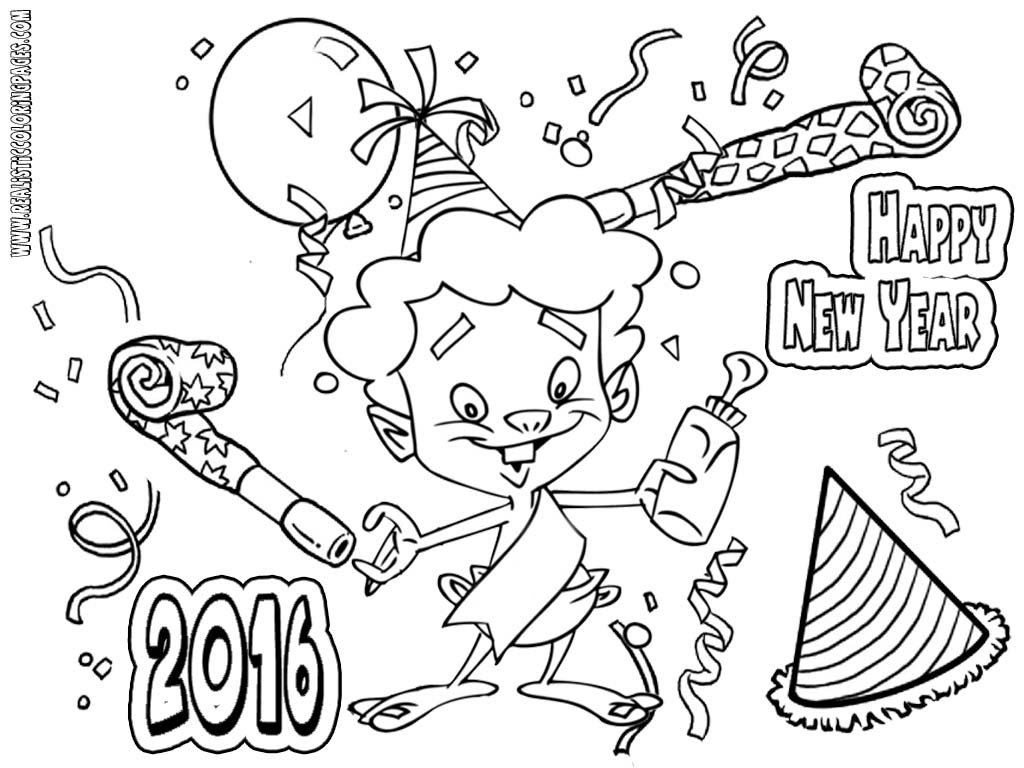 1024x768 Best Happy New Year 6 Printable Coloring Pages Free Printable Free