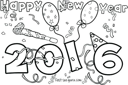 506x338 New Years Eve Coloring Pages Printable New Years Coloring Pages