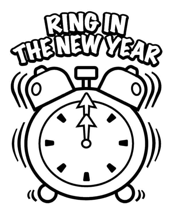Happy New Year Coloring Pages For Happy New Year 2017 Happy 600x757 Happy New Year Coloring Pages For Happy New Year 2017 Happy