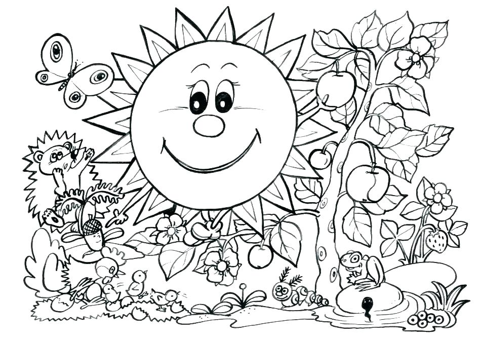 Spring Coloring Pages For Kids Happy Spring Coloring Pages Happy 948x671 Spring Coloring Pages For Kids Happy Spring Coloring Pages Happy