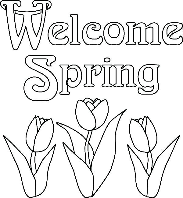 Spring Coloring Sheets Happy Spring Coloring Pages Spring Coloring 600x647 Spring Coloring Sheets Happy Spring Coloring Pages Spring Coloring
