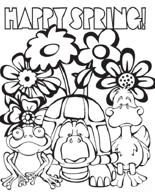 Free Happy Spring Coloring Pages Animal Happy Spring 523x650 Free Happy Spring Coloring Pages Animal Happy Spring