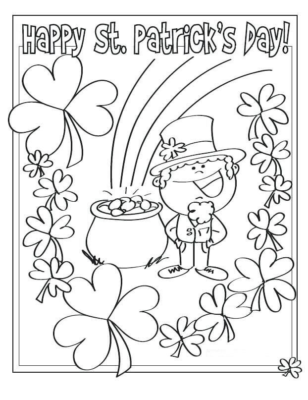 Free Printable St. Patrick's Day Coloring Pages 622x807 Free Printable St. Patrick's Day Coloring Pages