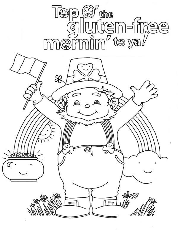 Happy St Patricks Day To All Irish Coloring Page 600x775 Happy St Patricks Day To All Irish Coloring Page