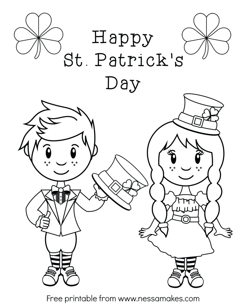 Coloring Pages ~ St Patrick Day Coloring Pages Free Printable 1024x1280 Coloring Pages ~ St Patrick Day Coloring Pages Free Printable