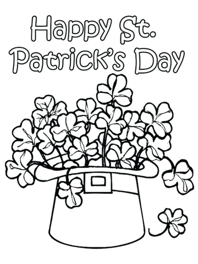 Saint Patrick Day Coloring Pages 640x854 Saint Patrick Day Coloring Pages