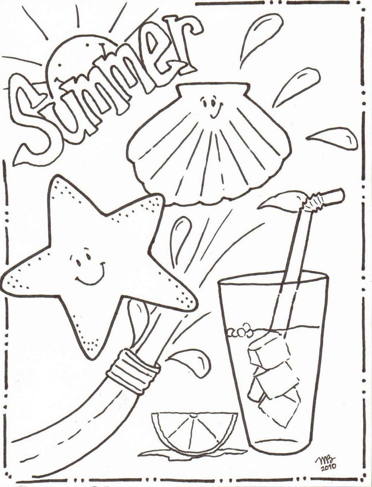 1224x1600 Happy Summer Coloring Page Getcoloringpages Free Of Summer