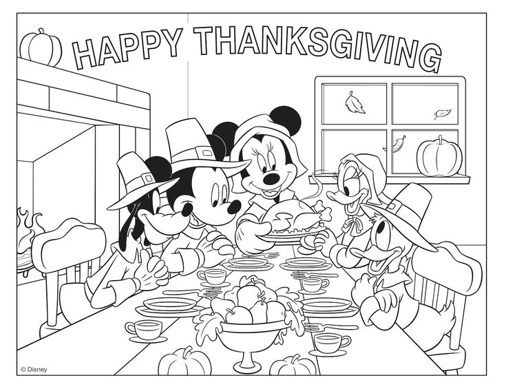 Happy Thanksgiving Coloring Pages