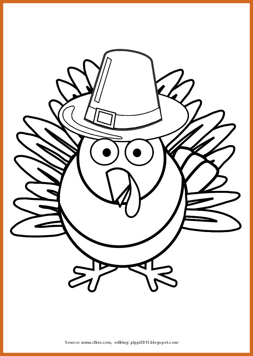814x1143 Awesome Happy Thanksgiving Turkey Coloring Pages Clipart Panda